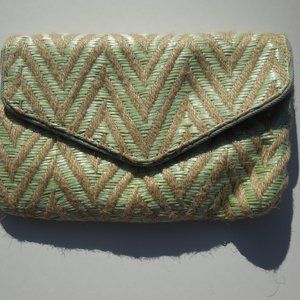New Clutch! Deux Lux! Green and Tan.